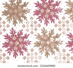 The image is a background pattern featuring flowers. It could be used for clothing, fabric, wrapping paper, or any design that requires a floral motif.