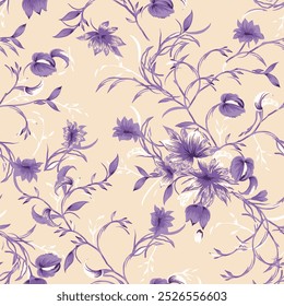 The image is a background pattern featuring lilac flowers. It could be used as wrapping paper or fabric motif.