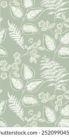 The image is a background pattern featuring a motif that can be used for clothing, fabric, or wrapping paper. It is an illustration with intricate designs.