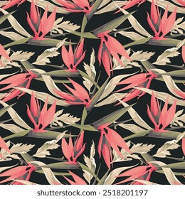 The image is a background pattern featuring red flowers on fabric.