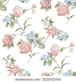 The image is a background pattern featuring roses and petals. It has a floral design with garden roses depicted in it.
Tags: rose, petal, garden roses, floral design, flower, plant, floral