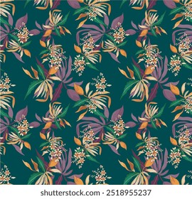 The image is a background pattern featuring a symmetrical and fractal design, suitable for use in art, clothing, fabric, wrapping paper, or other design projects with a psychedelic aesthetic.