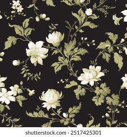 The image is a background pattern featuring windflower petals.