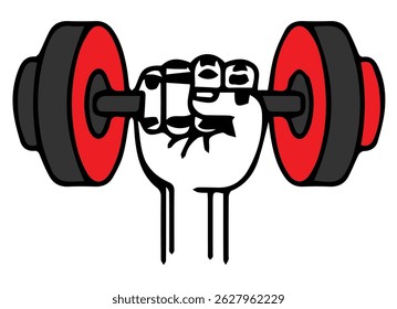 image of barbell or gym equipment, fitness equipment, weight lifting to train muscles.