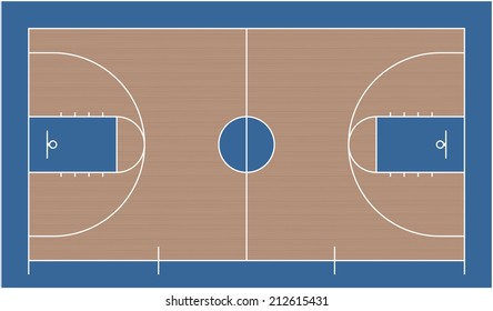 image of a basketball court. 