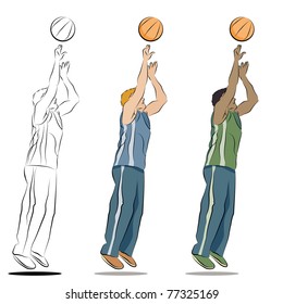 6,847 Basketball player drawing Images, Stock Photos & Vectors ...