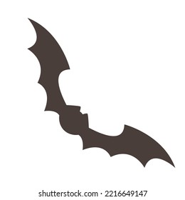 Image of a bat. Vector drawing for halloween decor in flat style