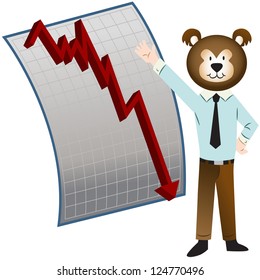 An image of a bear market.