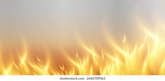 A imagem abaixo mostra uma chama amarela e laranja que cresce e se move rapidamente. O fundo é um padrão quadriculado transparente para criar um forte e poderoso efeito de chama.