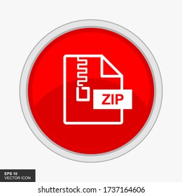 Image of the best compress icon. ZIP Simple flat style vector icon with a white background.