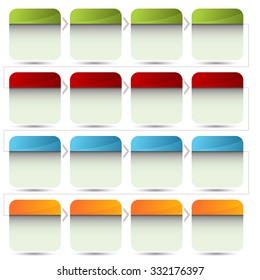 An image of a beveled boxed flow chart.