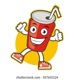 Image beverage can being thumbs