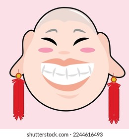 The image of the big thing and the rabbit during the Chinese New Year