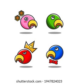 Imagen de la ilustración de un icono de cabeza de ave