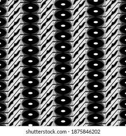 image of black background with white circle pattern