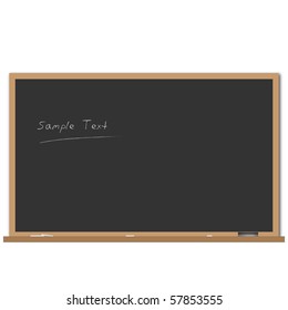 Image of a black chalk board with editable text.