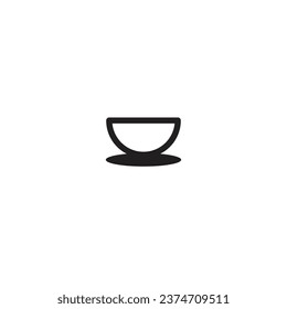 the image of a black coffee cup can be used as a logo