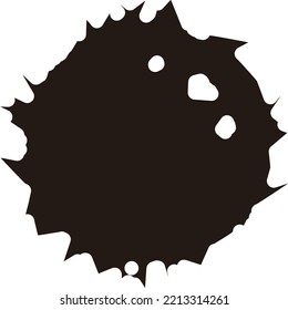 Image of black droplets of ink or other liquids