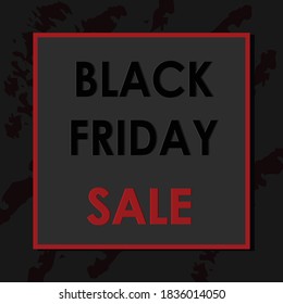 image for black friday in black and red color