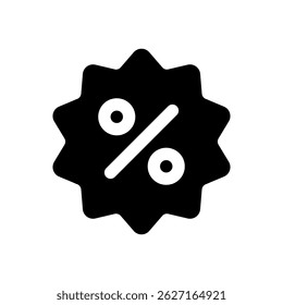 The image is a black and white design of a star with a circle in the center