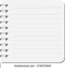 Image of a blank memo paper