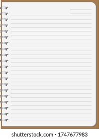 Image of a blank notebook.