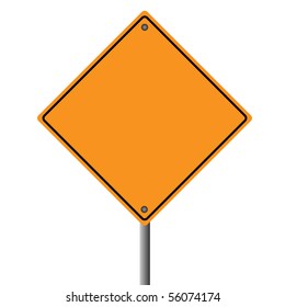 Orange road sign Images, Stock Photos & Vectors | Shutterstock