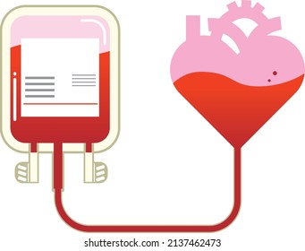 Imagen de donación de sangre y transfusión de sangre