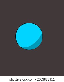 an image of a blue ball on a black background