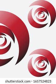 Image of Bold Roses Blank, Card Size 5" W x 7" H.