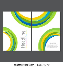the image booklet brochure is divided into two front and back cover