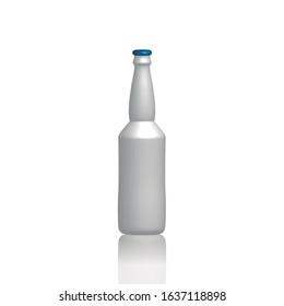 Image of a bottle to put mark. 3d object.