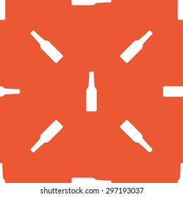 Image of bottle, repeated on orange background