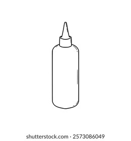 image of bottles for purposes such as soy sauce, oil bottles with black and white minimalist