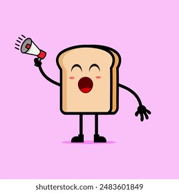 image of bread emoji holding megaphone