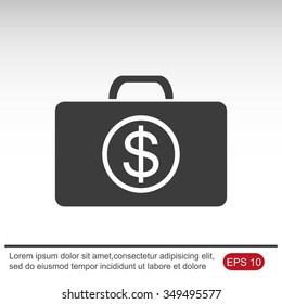Image of briefcase with dollar symbol