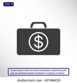 Image of briefcase with dollar symbol