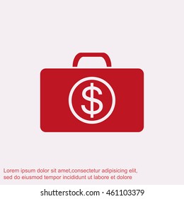 Image of briefcase with dollar symbol