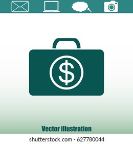 Image of briefcase with dollar symbol