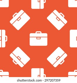 Image of briefcase, repeated on orange background