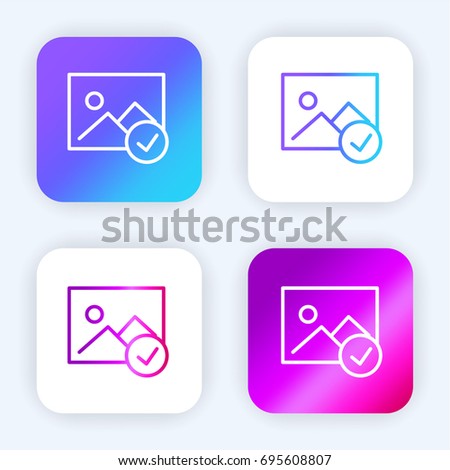 Image bright purple and blue gradient app icon