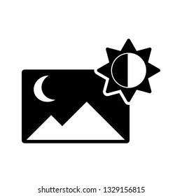 Image Brightness icon . sign design
