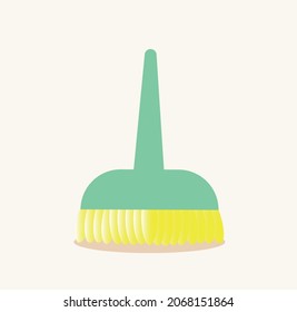 image of brush broom for cleaning can be used icon