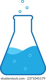 An image of a bubbling glass laboratory flask