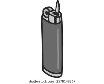 An image of a burning lighter