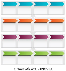 An image of a business arrow flow chart icon.