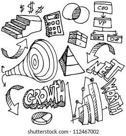 An image of a business chart drawing set.