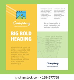 Image Business Company Poster Template. with place for text and images. vector background