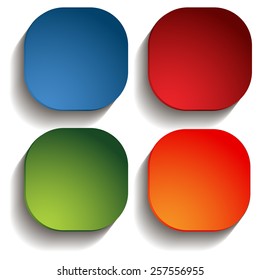 An image of a button icon set.