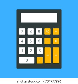 An image of a calculator in vector format.